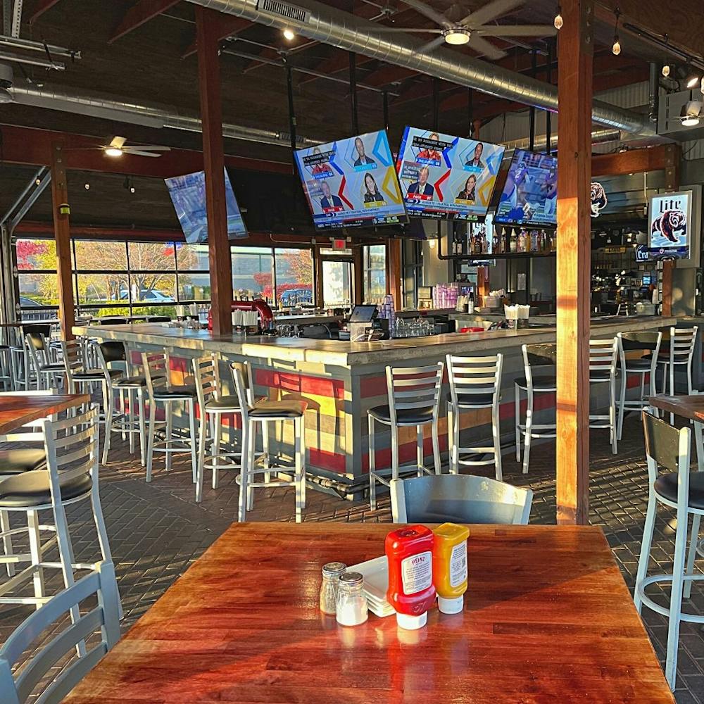 a dining table in a restaurant