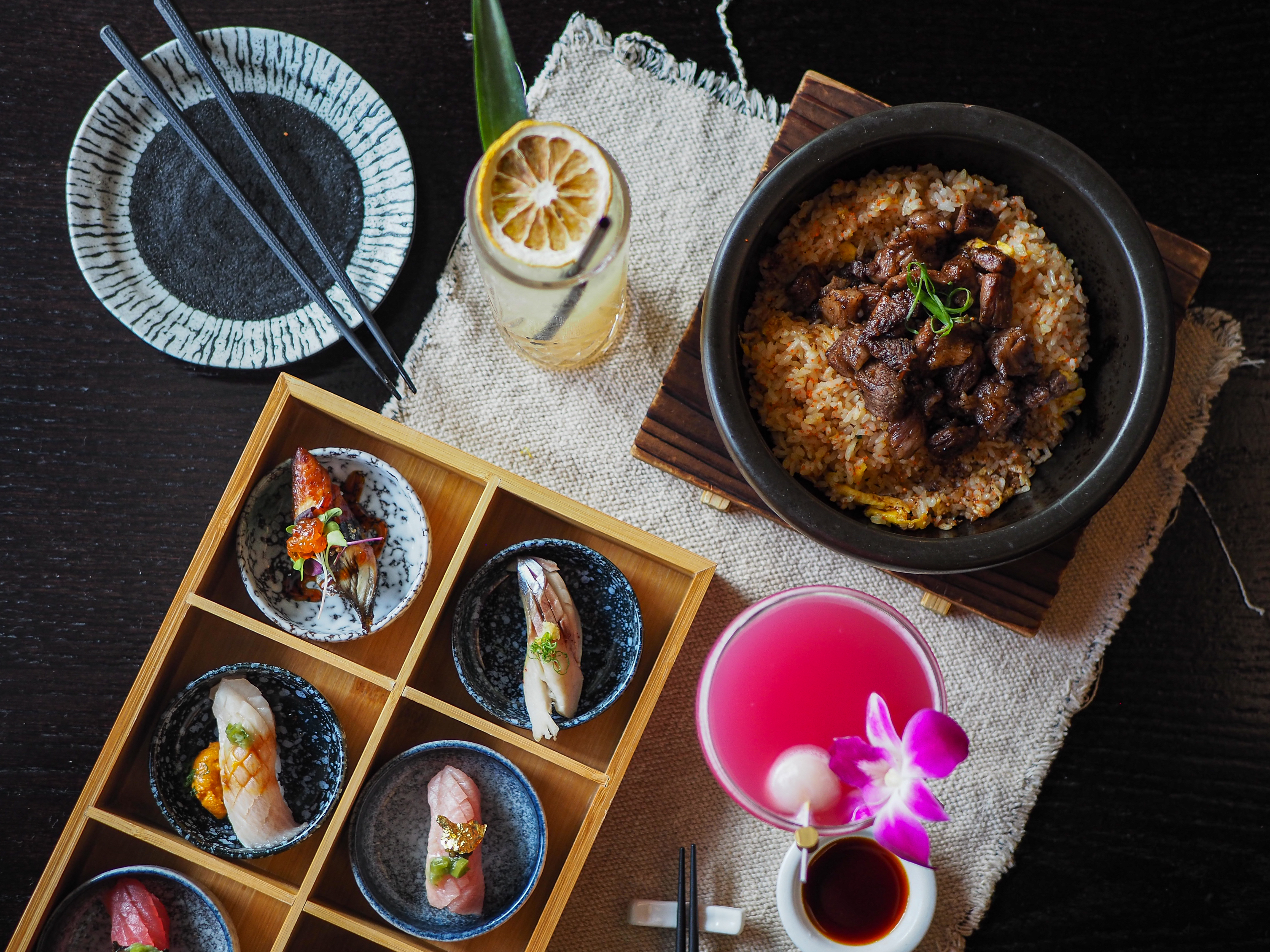 a bowl of food on a table