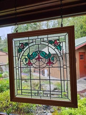 A stained glass window from a window
AI-generated content may be incorrect.