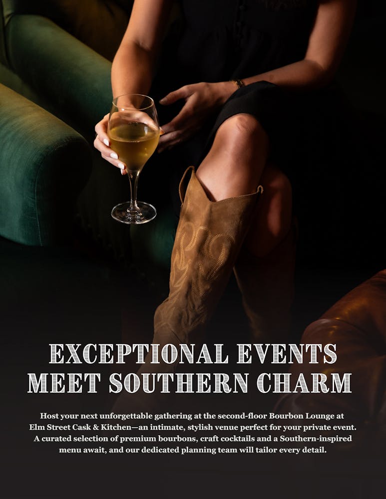 a woman sitting on a table