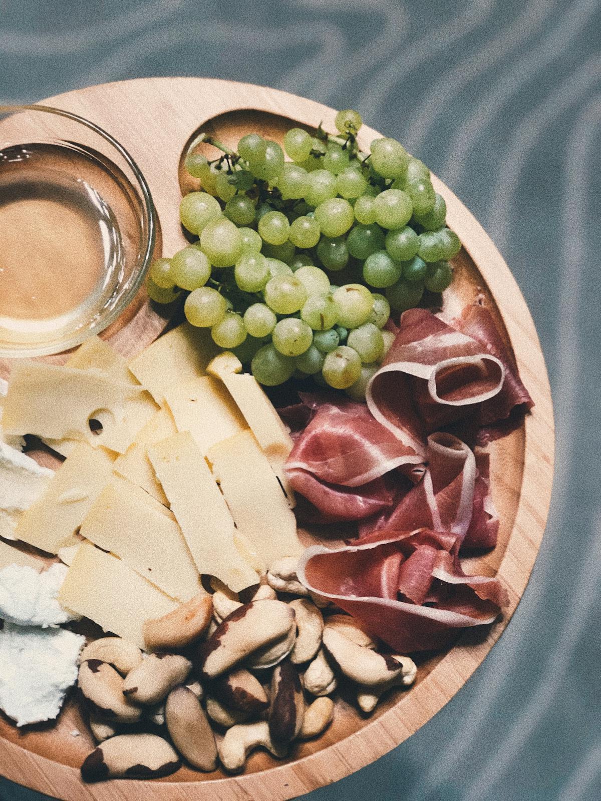 a plate of food on a table