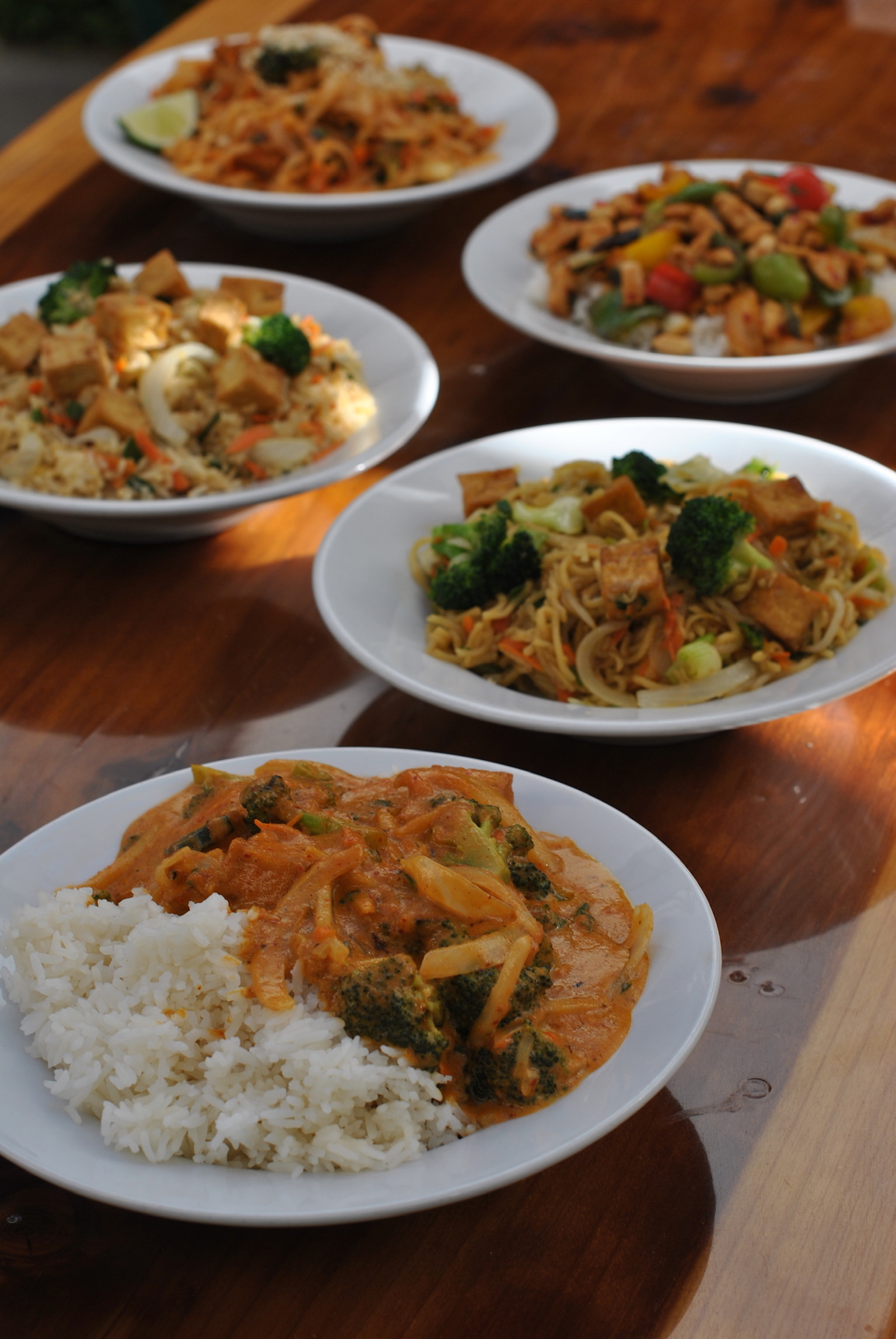 a bowl of food on a table