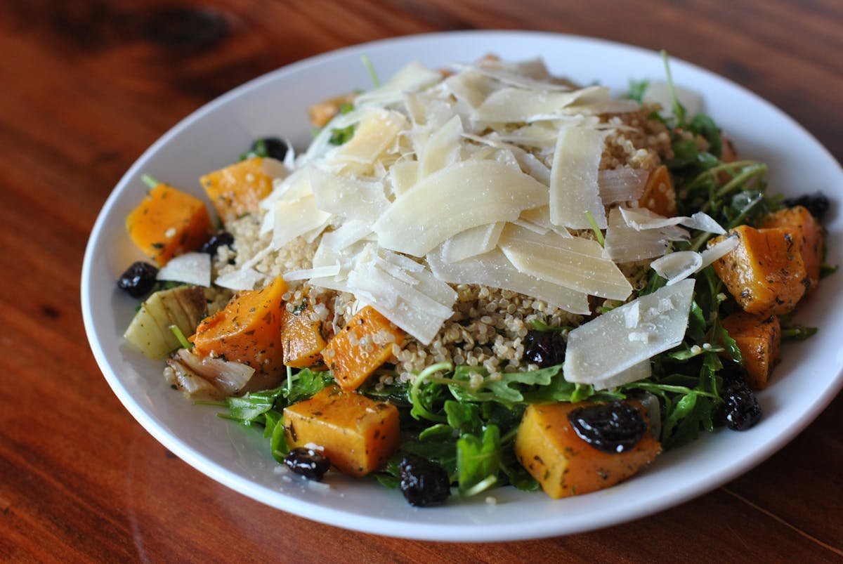 a plate of food on a table