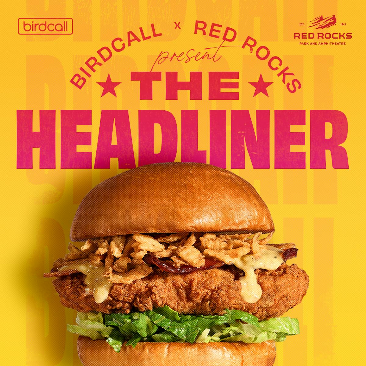Graphic showcasing the Headliner collab with Red Rocks.