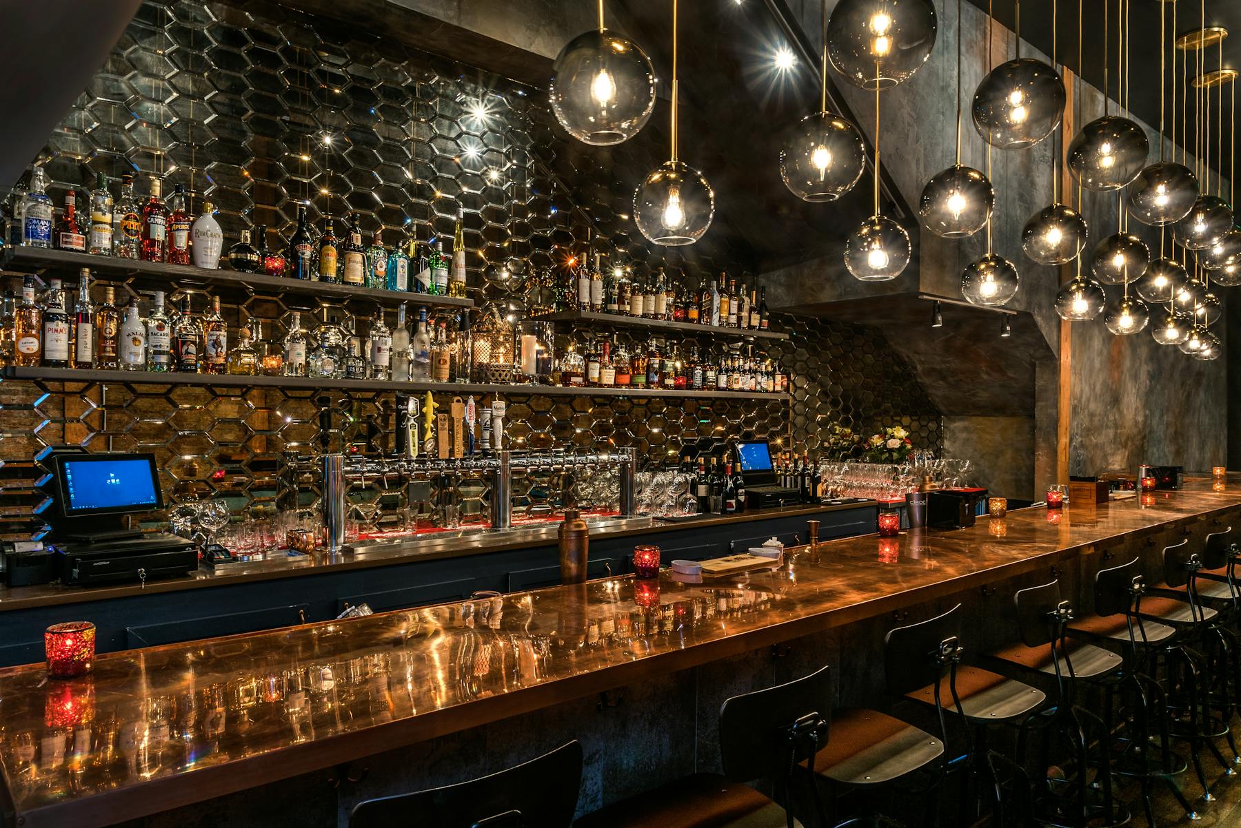 Restaurant bar.