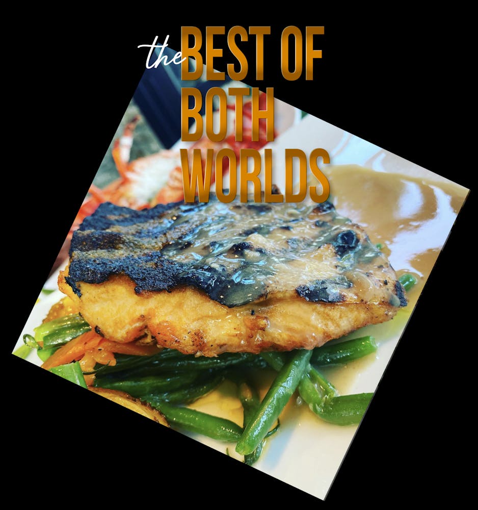 a close up of a plate of food