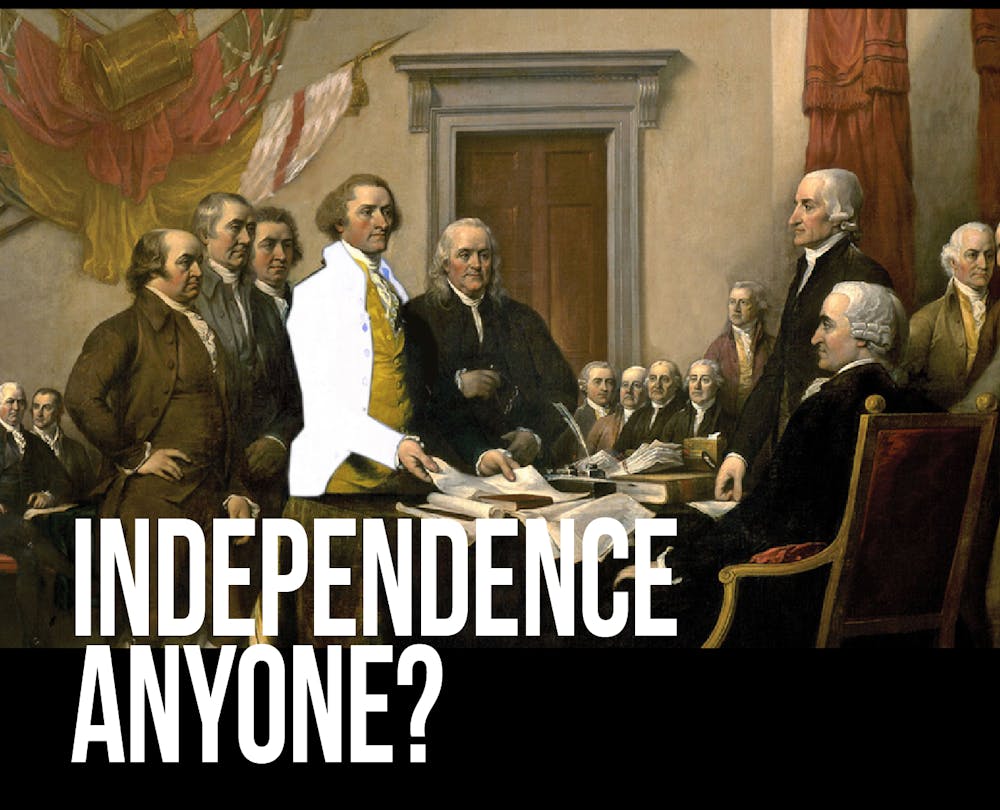 John Trumbull et al. wearing military uniforms