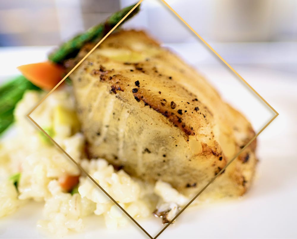 a close up of a plate of food with a fork