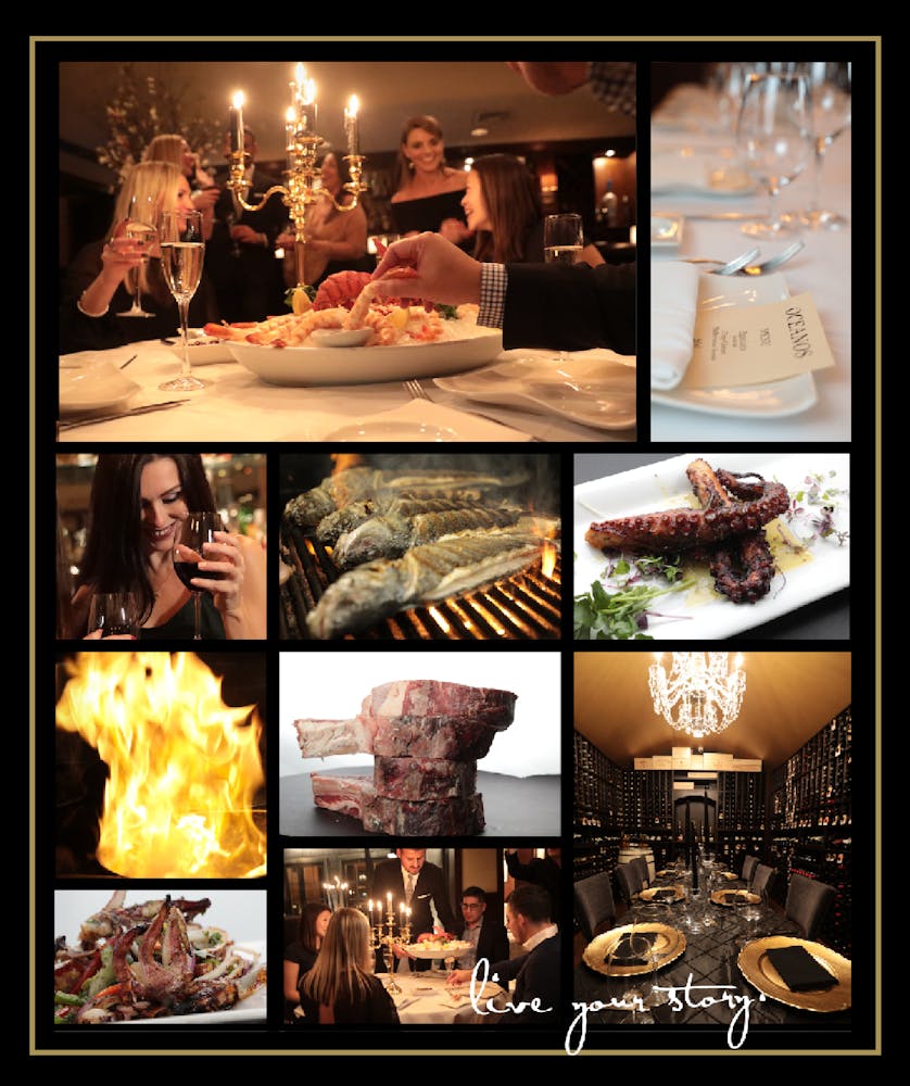 a bunch of different foods