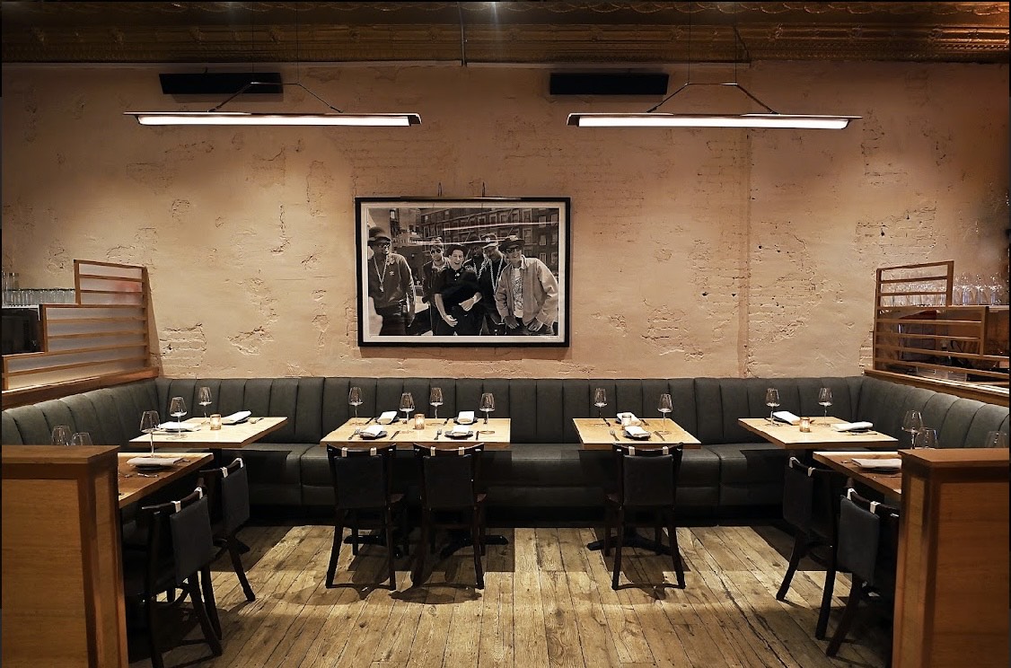 a room filled with furniture and a table