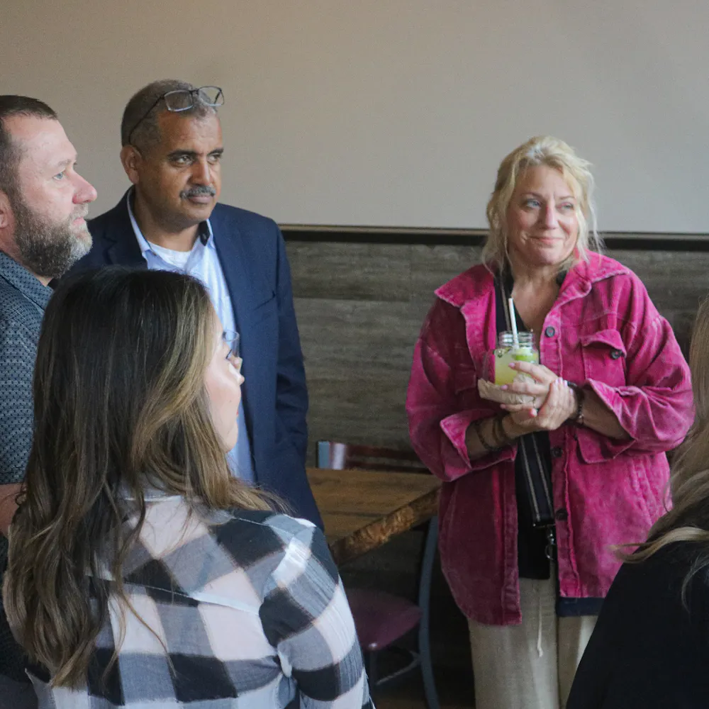 people inside of gatherings event space in dallas