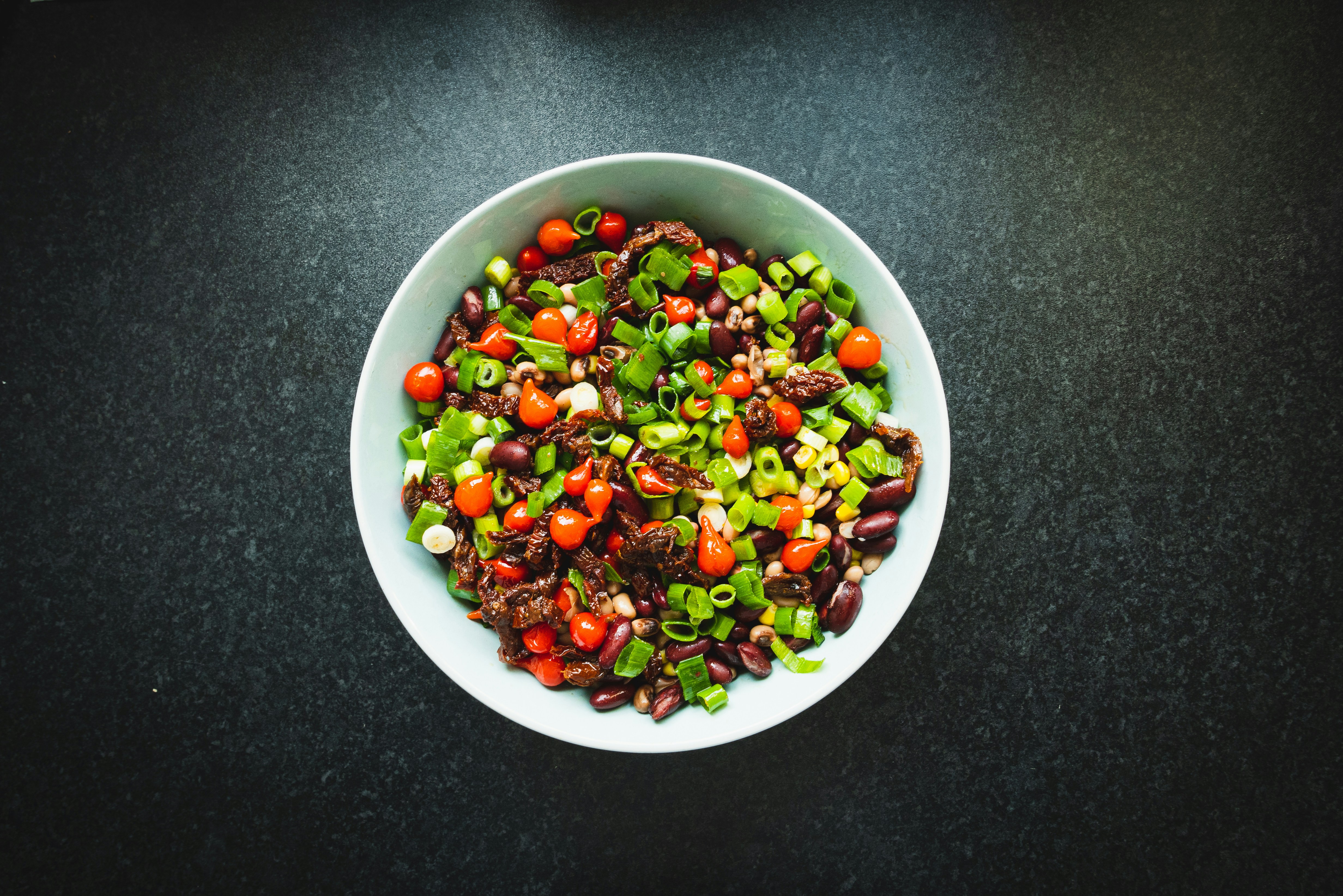 a bowl of food on a plate