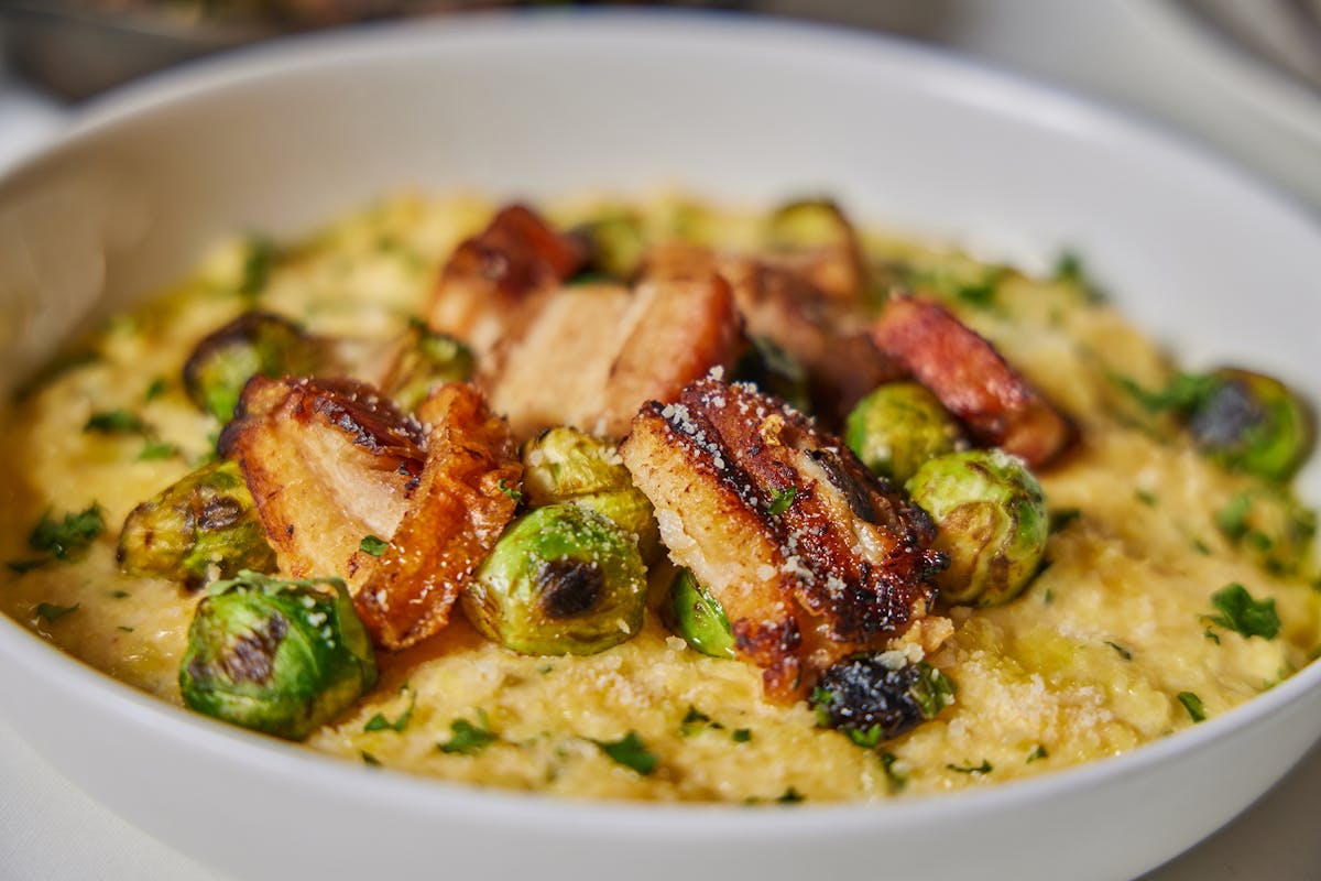 a close up of a plate of food with broccoli