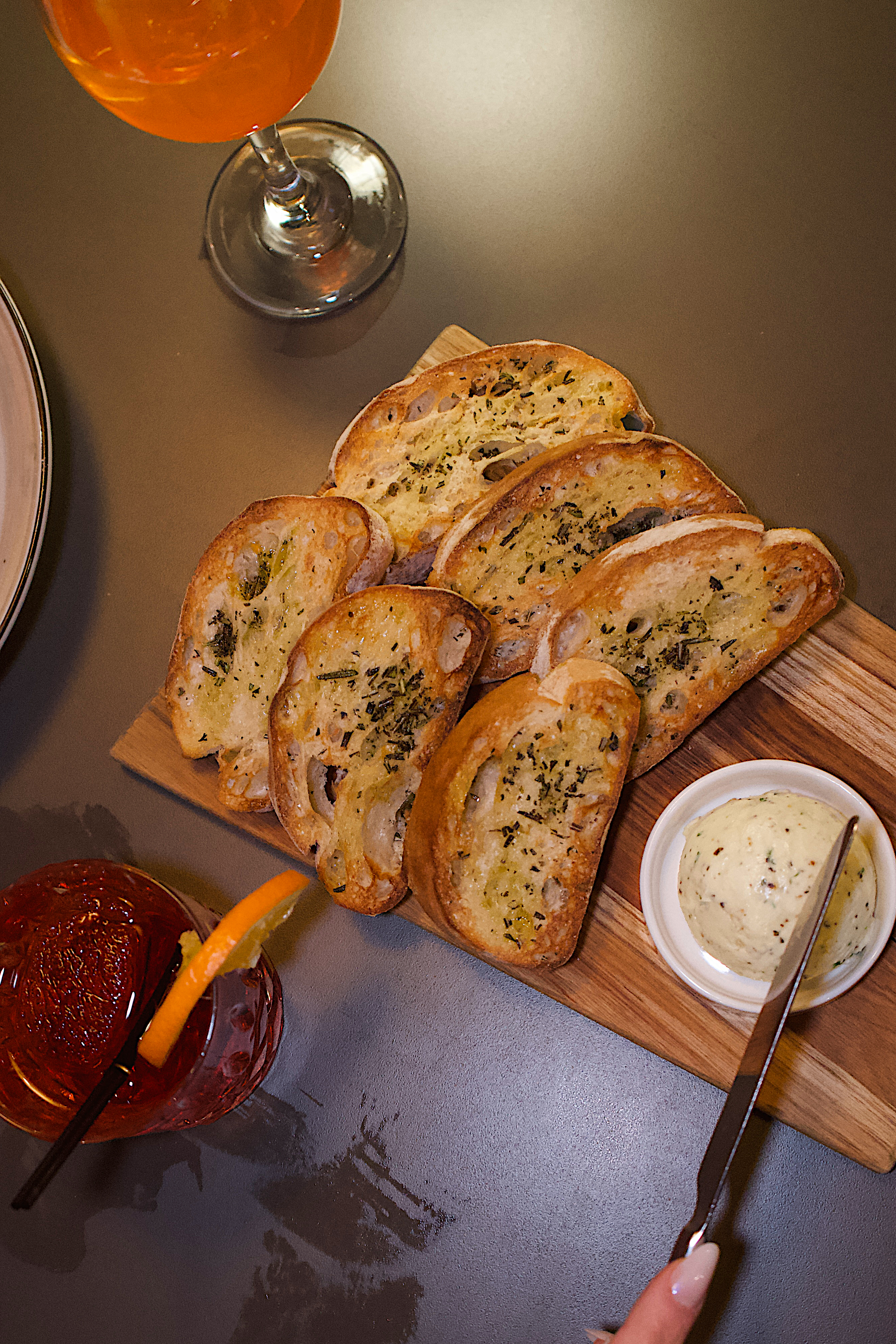 a plate of food on a table