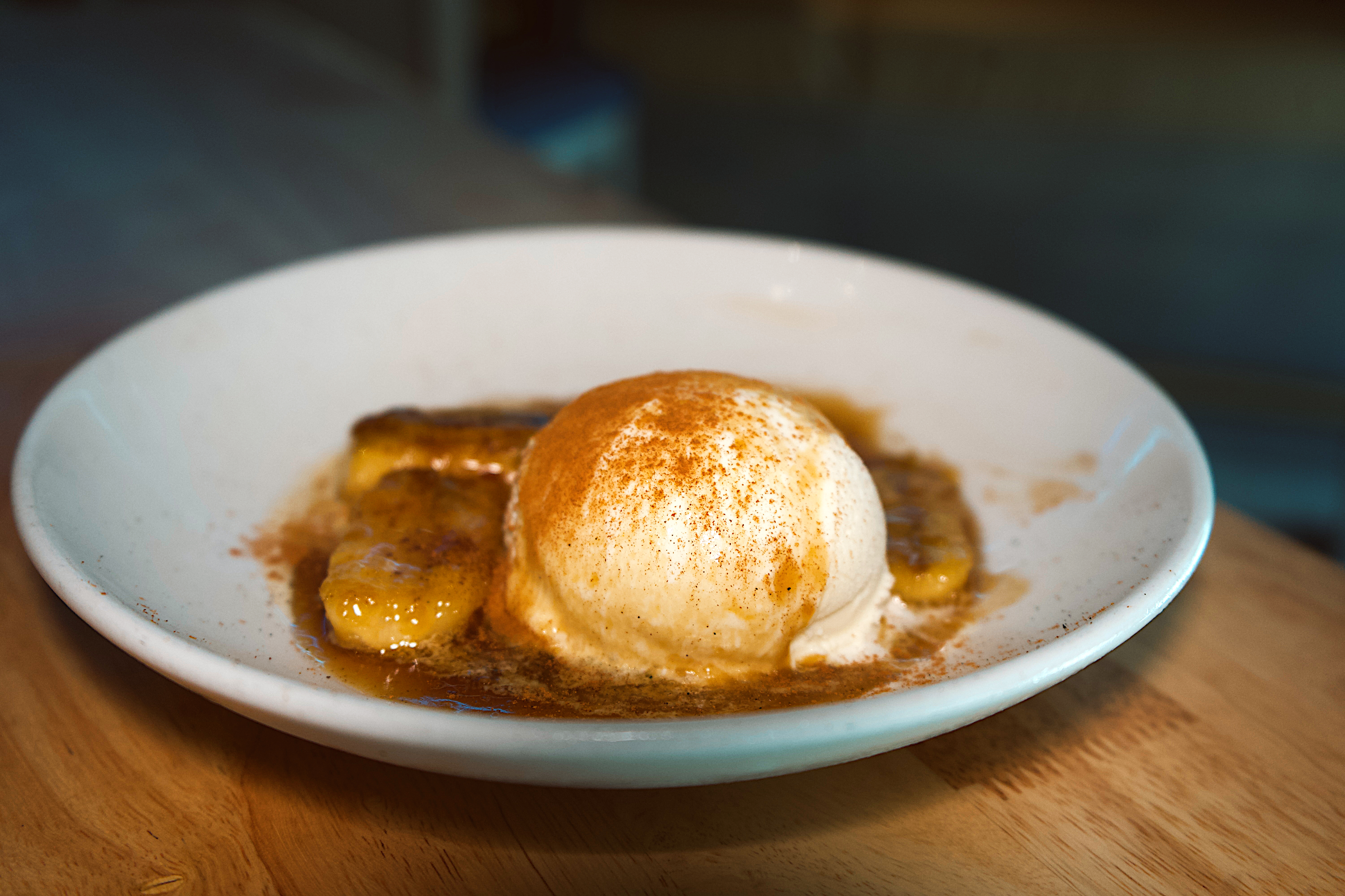 a plate of food on a table