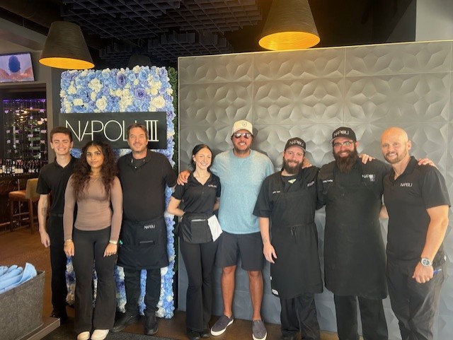 Luke Bryan and Napoli III team
