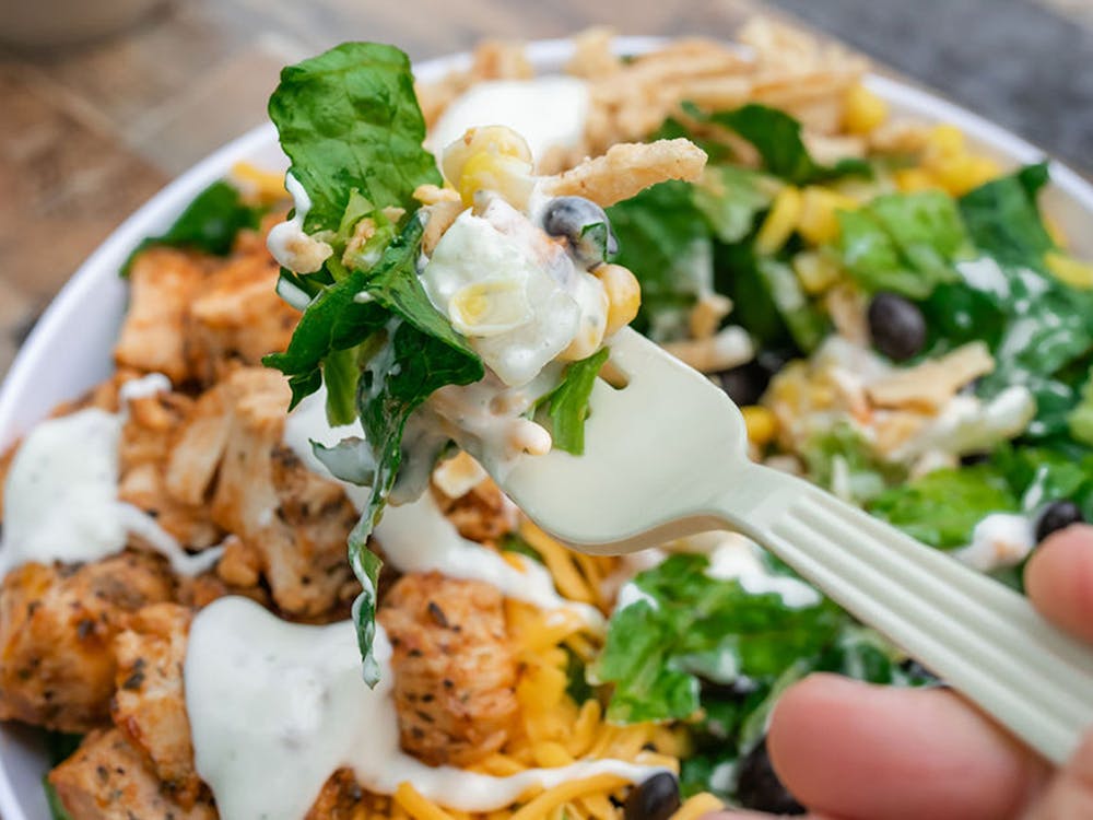 The Salad House’s new seasonal Backyard BBQ Salad with chicken