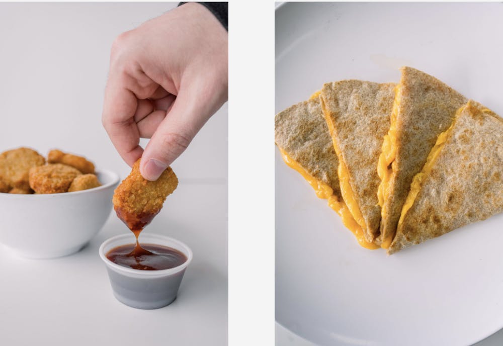 a piece of bread on a plate