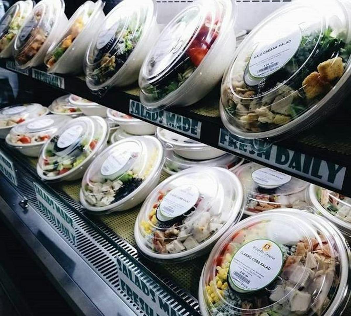 a tray of food on a table