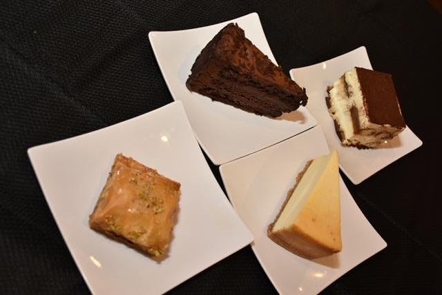 a piece of cake on a paper plate