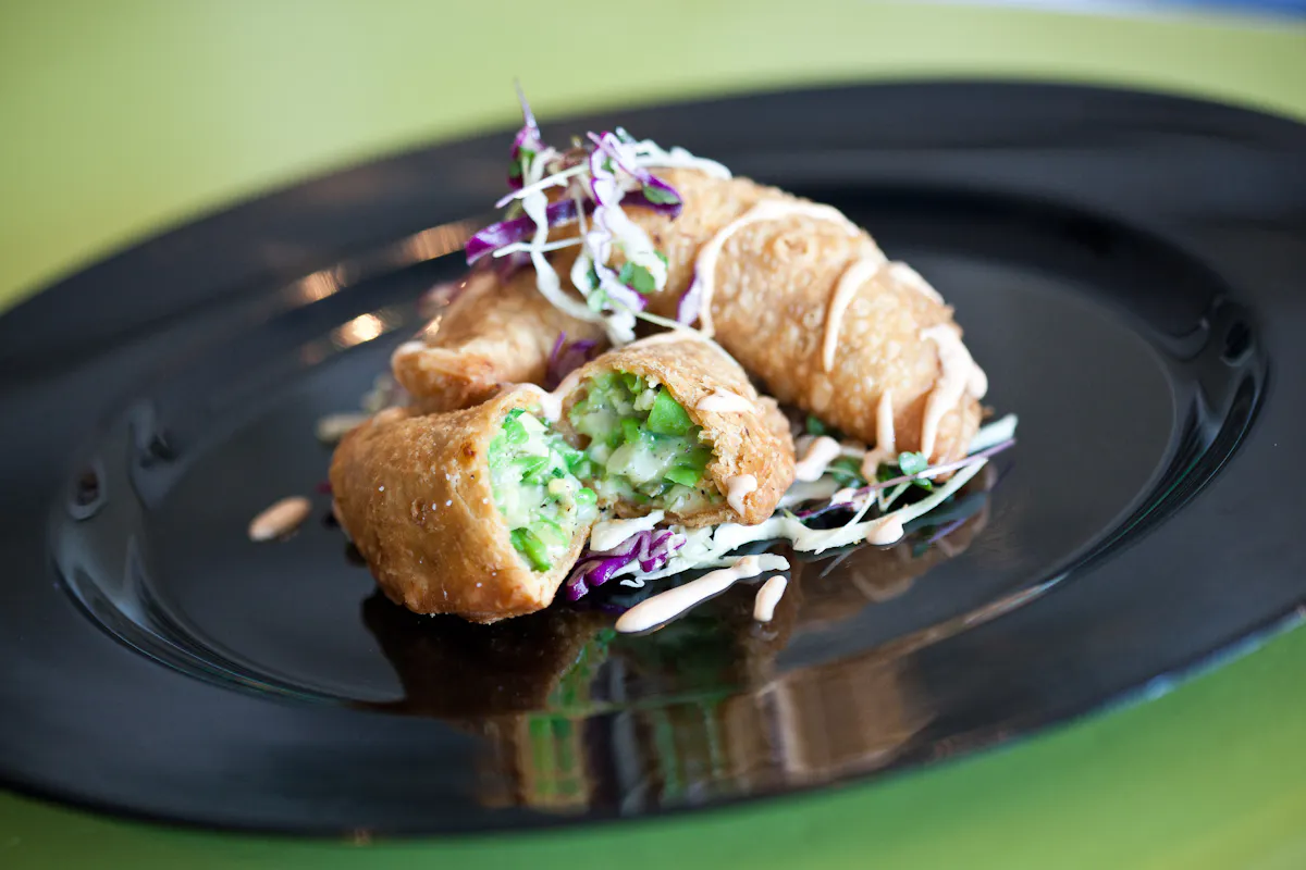 a plate of food with broccoli