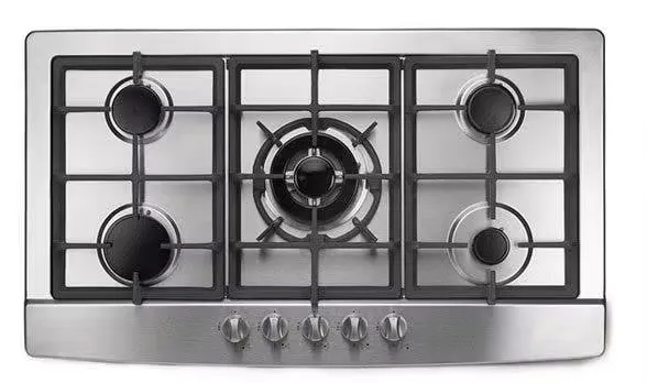 a close up of a stove