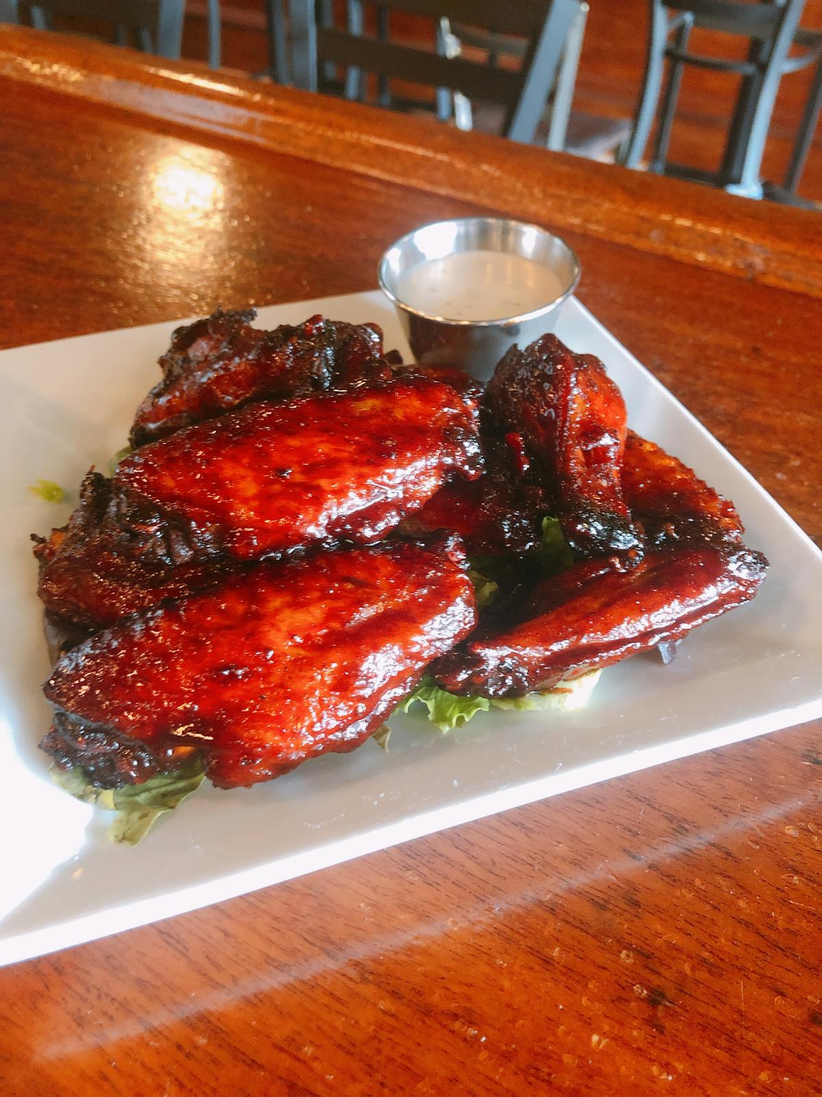 a plate of food on a table