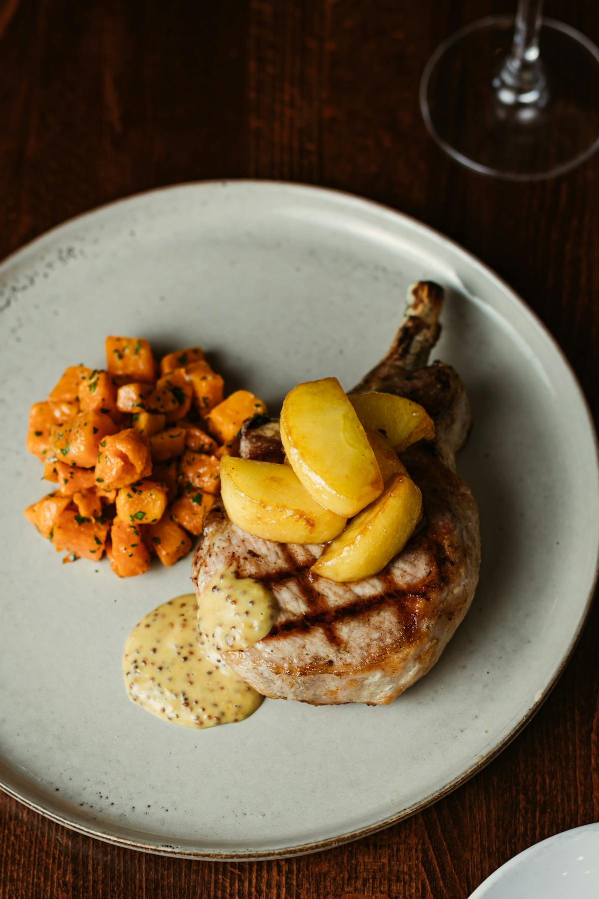 a plate of food on a table