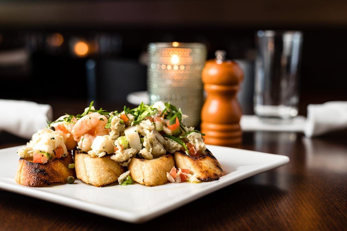 some scallops on a plate