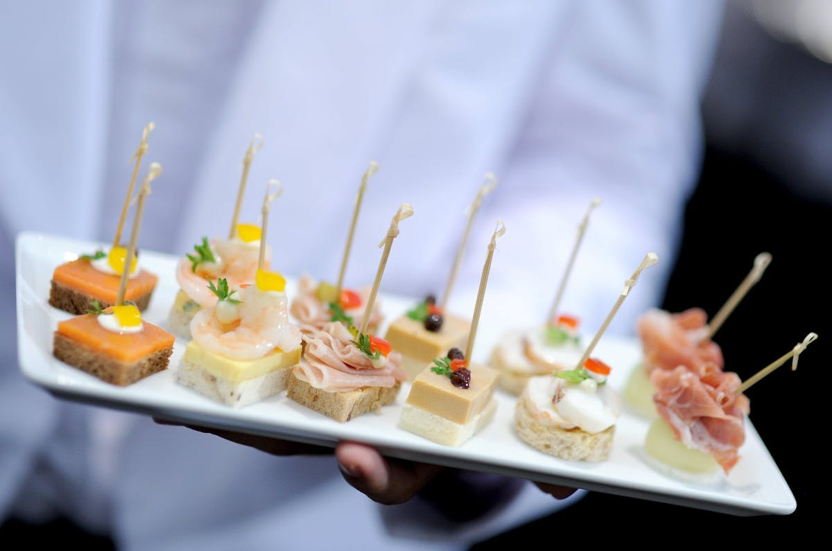 a close up of a plate of food