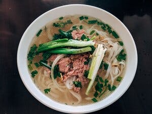 a bowl of food on a plate