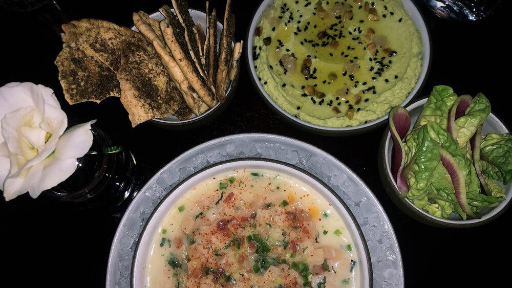 a bowl of food on a plate