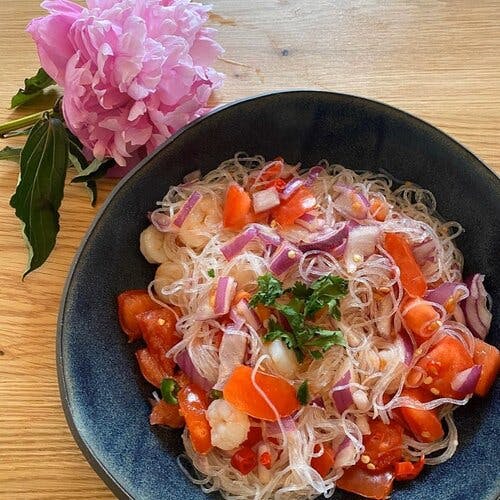 a bowl of food on a plate