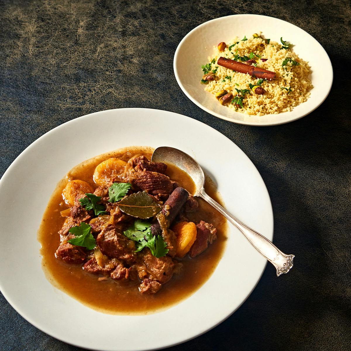 a bowl of food on a table