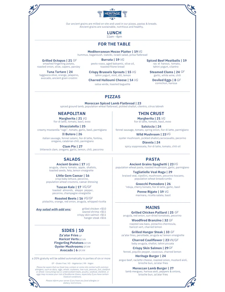 Grand Bakery Ranni Menu Lunch | Heritage Grand Bakery | Bakery in New York, NY