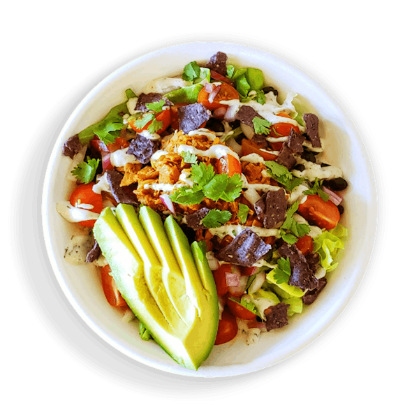 a bowl of food on a plate