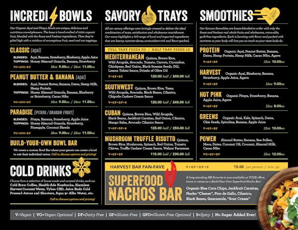 a screenshot of a menu