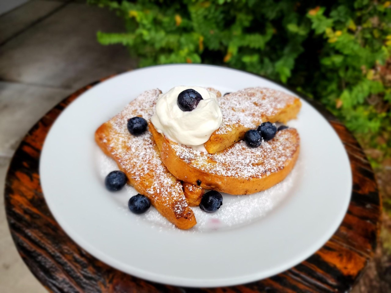 a small doughnut on a plate