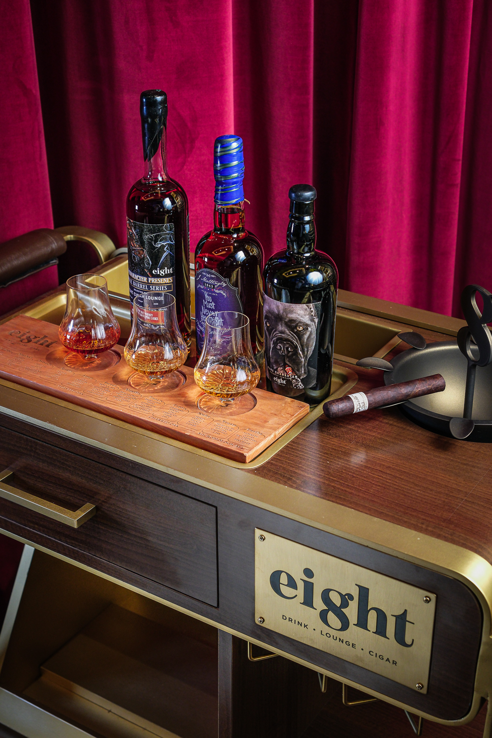 Top 10 Bourbons and Whiskeys for Every Day at Eight Lounge.