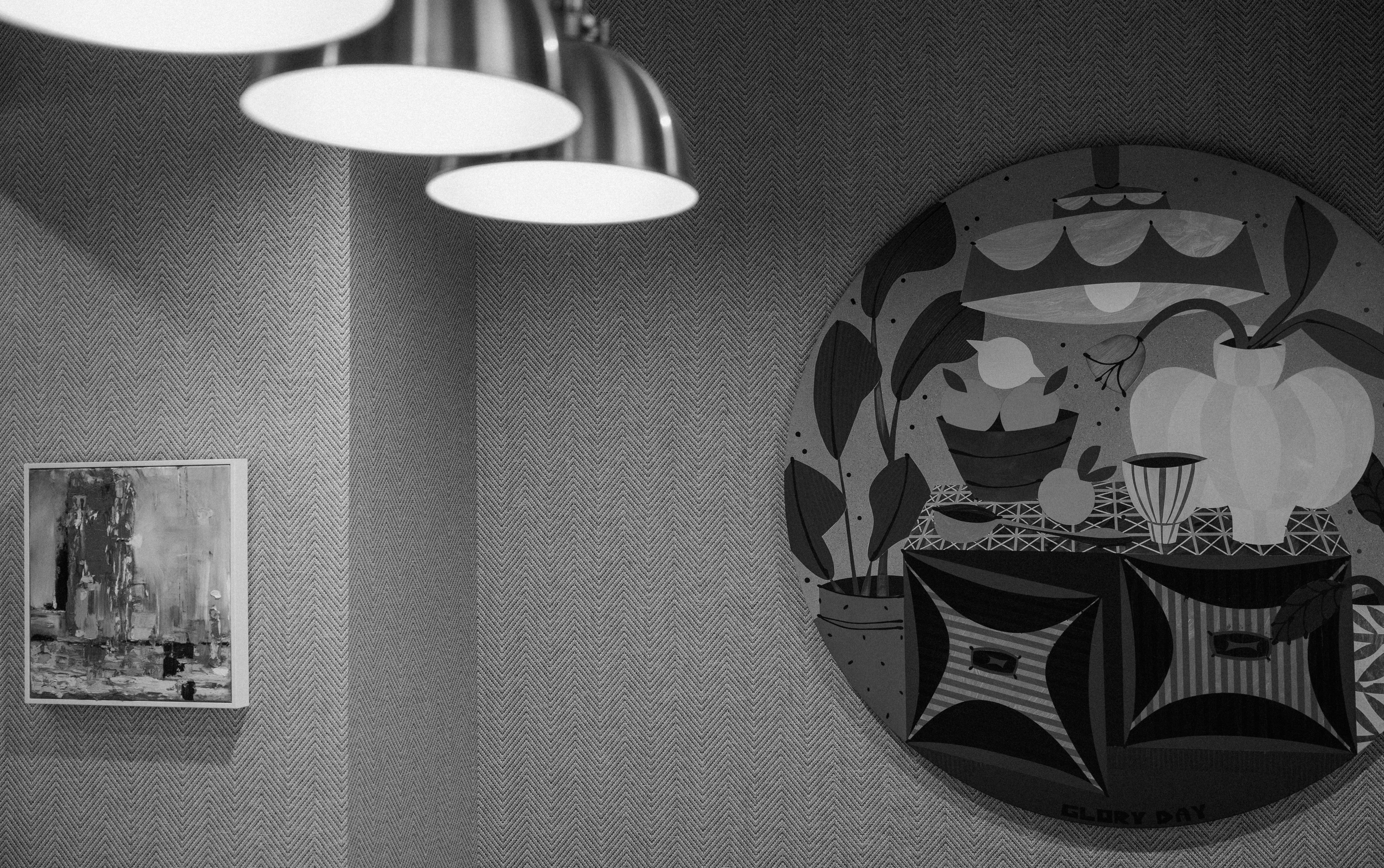 a painting on the wall