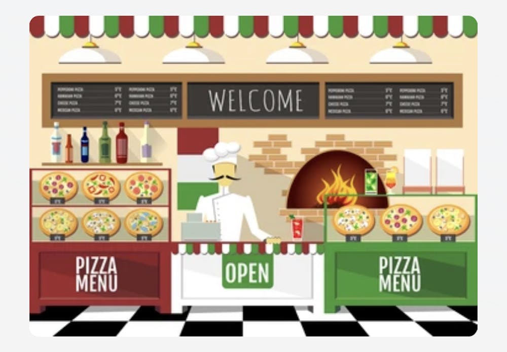 italian village pizza menu