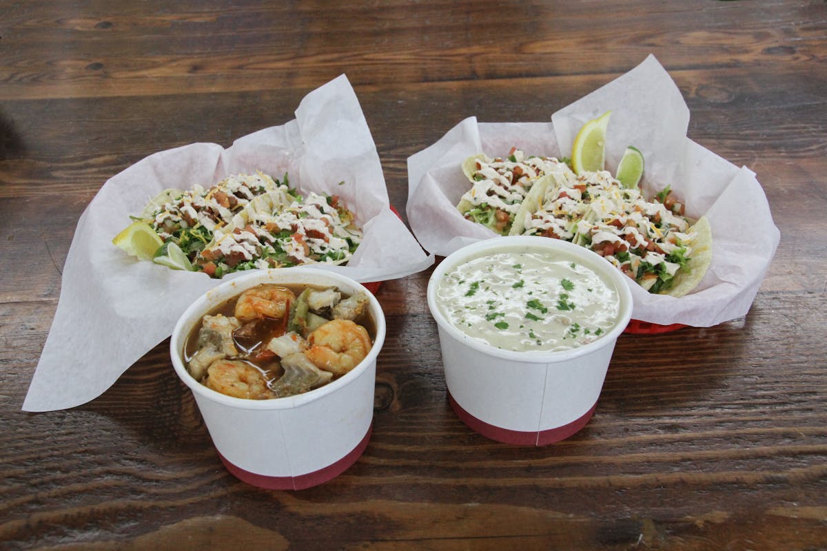 a bowl of food on a table