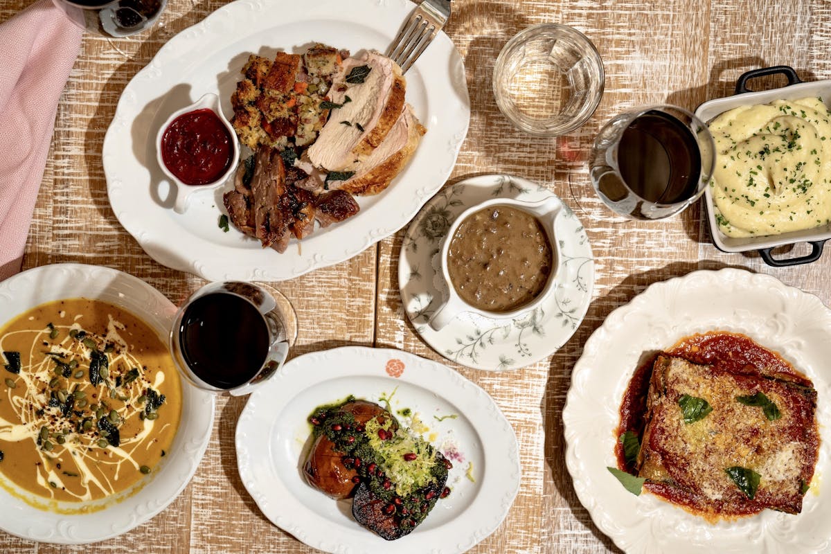 a variety of food on a plate