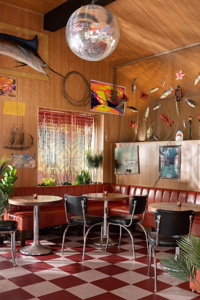 second floor disco ball of Ray's Miami