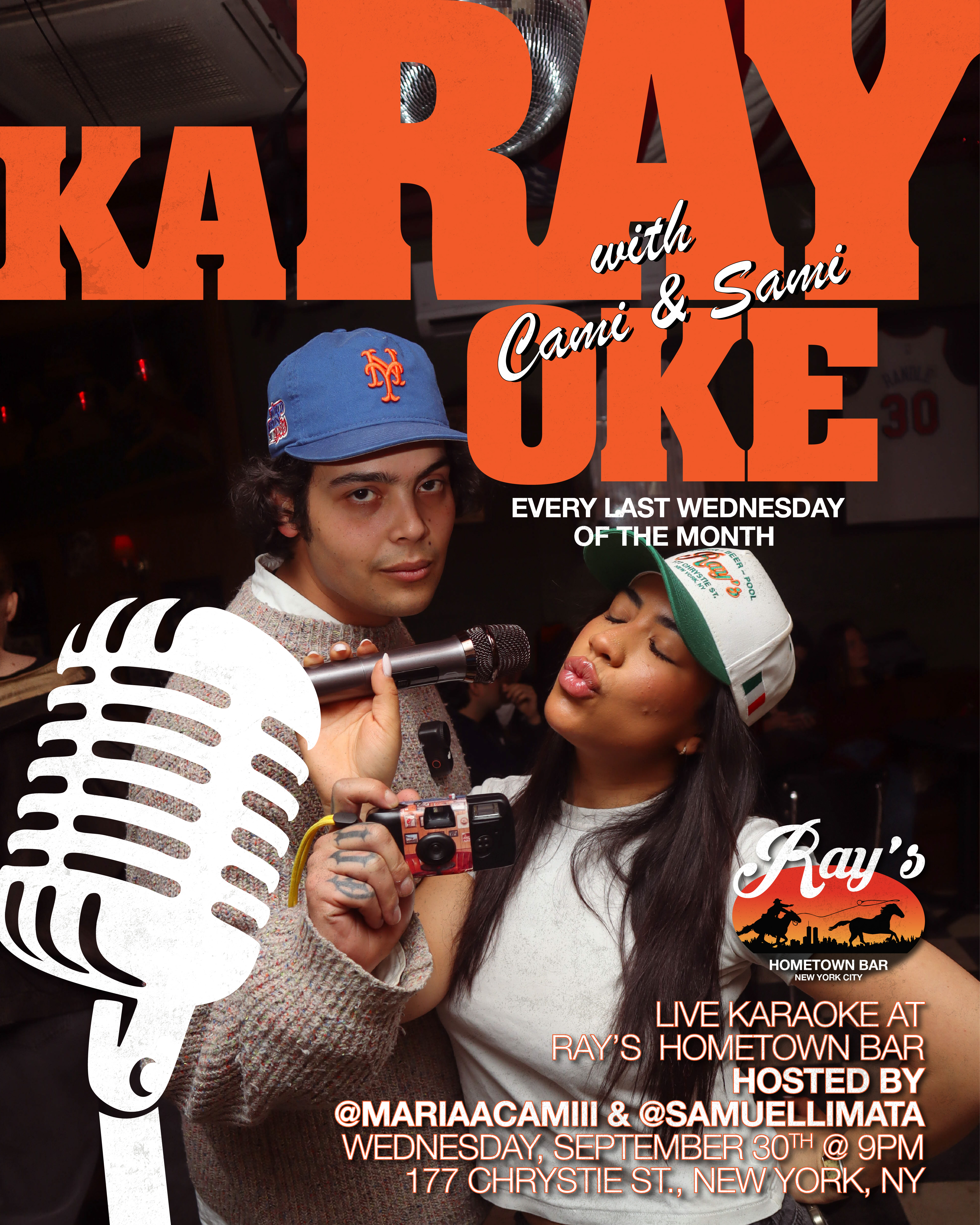 Live karaoke hosted by  @mariaacamiii & samuellimata  9/30 at 9pm