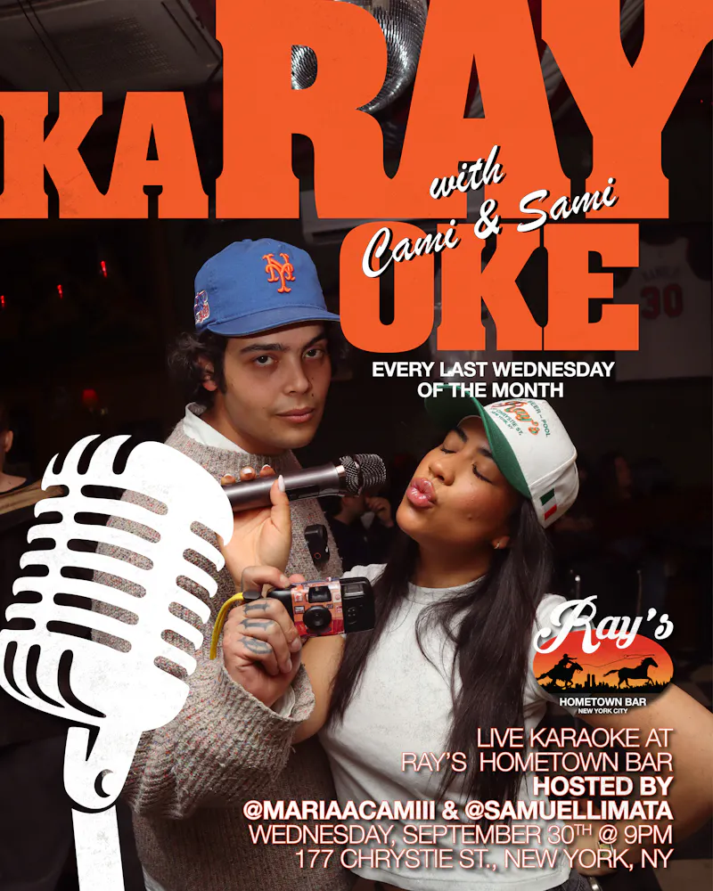 Live karaoke hosted by @mariaacamiii & samuellimata 9/30 at 9pm