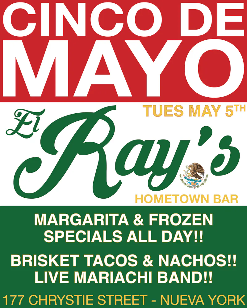 Cinco de mayo Margaritas & frozen drinks specials all day!! brisket tacos & nachos! live mariachi band!