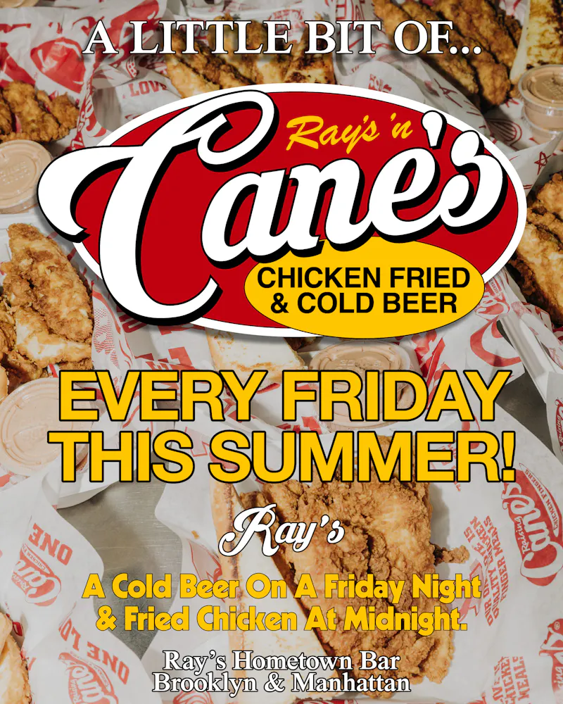 A little bit of Ray's in Canes - chicken fried & cold beer Every friday this summer a cold beer on a friday night & fried chicken at midnight