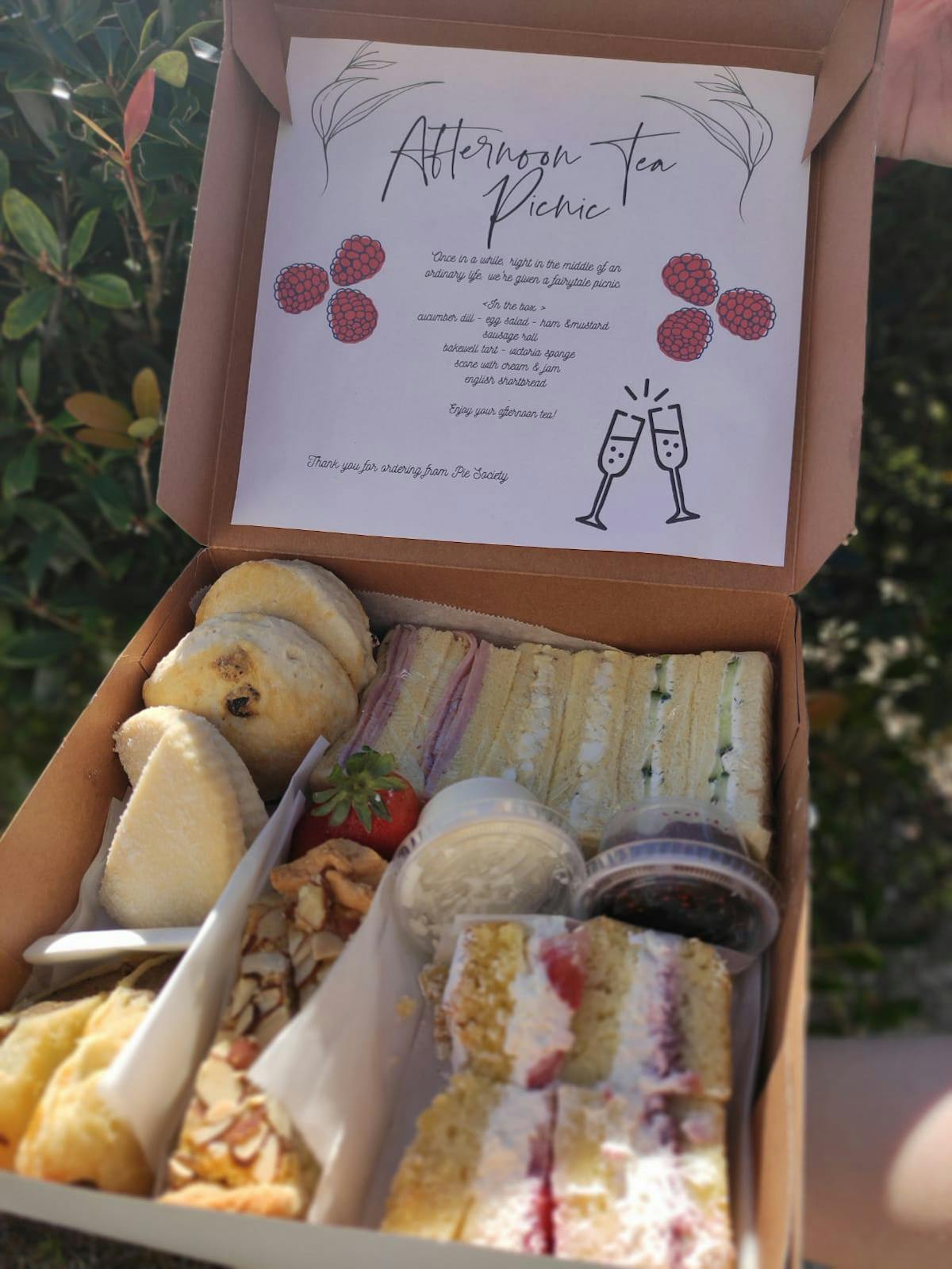 a box of food