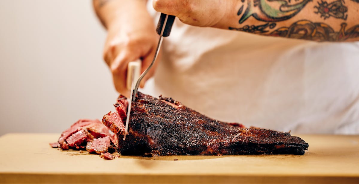 carving pastrami